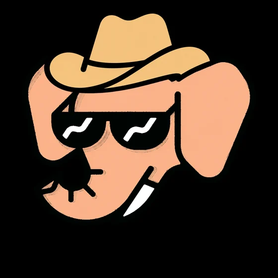 Wally #0014: Peach Orange, Cowboy Hat