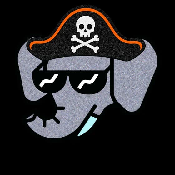 Wally #0347: Slate Blue, Pirate Hat