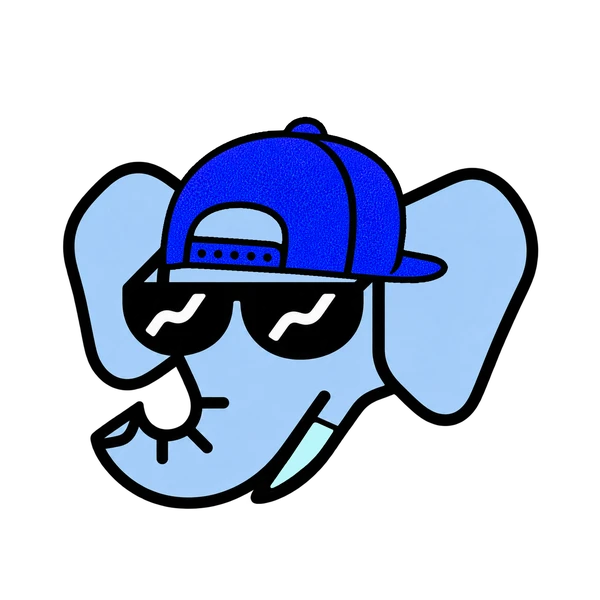 Wally #0001: Sky Blue, Blue Backwards Cap