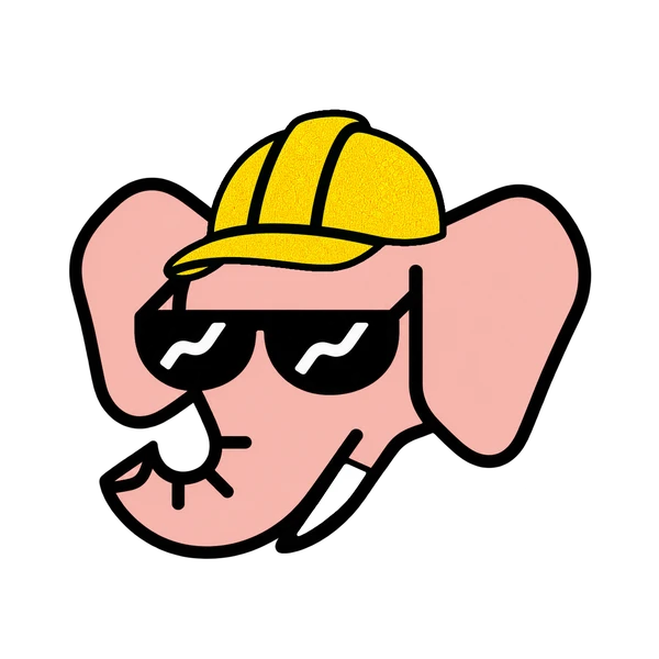 Wally #0008: Salmon Pink, Yellow Hard Hat