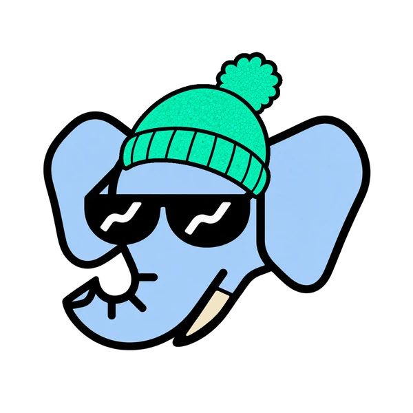 Wally #0023: Sky Blue, Turquoise Knit Beanie