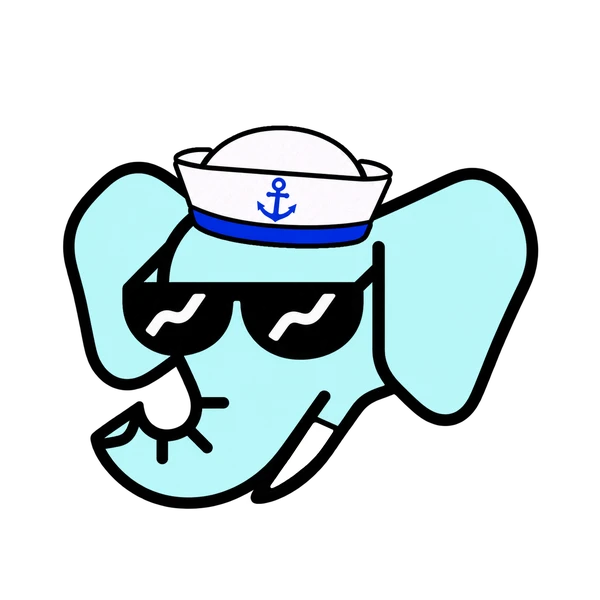 Wally #0071: Ice Blue, Sailor Hat