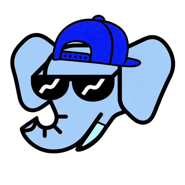 Wally #0001: Sky Blue, Blue Backwards Cap