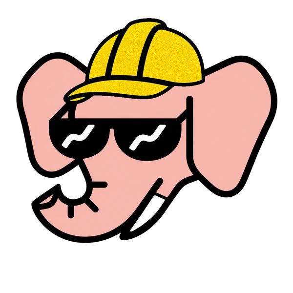 Wally #0008: Salmon Pink, Yellow Hard Hat