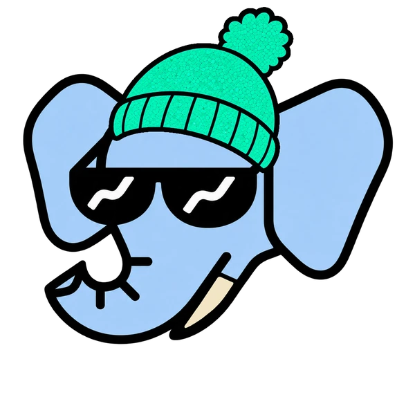 Wally #0023: Sky Blue, Turquoise Knit Beanie
