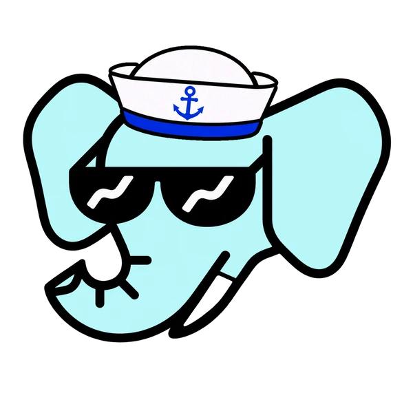Wally #0071: Ice Blue, Sailor Hat